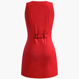 Carolin | Elegantes Ärmelloses Baumwollkleid für Freizeit, Urlaub und Arbeit