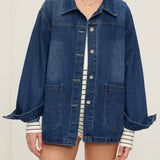 Emma | Oversized Denim-Jacke – Lässig und vielseitig