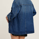 Emma | Oversized Denim-Jacke – Lässig und vielseitig