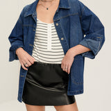 Emma | Oversized Denim-Jacke – Lässig und vielseitig