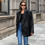 Sarah | Lederblazer mit Taschen und Detail Zendoo.de