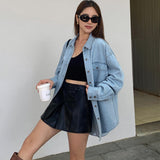 Emma | Oversize-Jeansbluse – Komfort und Stil