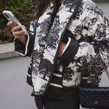 Leichte Sommerjacke mit Kunstvollem Print – Eleganz trifft auf Komfort