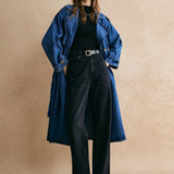 Sophie | Oversized Denim Trenchcoat – Trendig, Lässig & Zeitlos