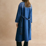 Sophie | Oversized Denim Trenchcoat – Trendig, Lässig & Zeitlos