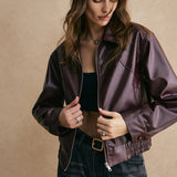 Isabelle | Cropped Lederjacke – Modern, Elegant & Zeitlos