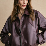 Isabelle | Cropped Lederjacke – Modern, Elegant & Zeitlos