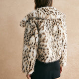 Luxuriöse Kunstfelljacke mit Leopardenmuster – Ein echter Hingucker
