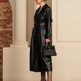 Manon | Eleganter Leder-Trenchcoat – Luxus trifft auf zeitlose Eleganz