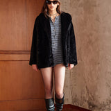 Luxuriöse Lange Kunstfelljacke – Eleganz für den Winter