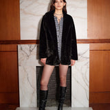 Luxuriöse Lange Kunstfelljacke – Eleganz für den Winter