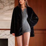 Luxuriöse Lange Kunstfelljacke – Eleganz für den Winter