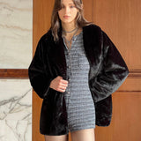 Luxuriöse Lange Kunstfelljacke – Eleganz für den Winter