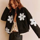 Teddyjacke mit Blumen - ideal für den Frühling 2025