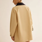 Hanna  | Baumwolljacke mit Kontrastkragen und Knöpfen Zendoo.de