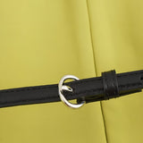 Irina | Gekürzter V Ausschnitt-Blazer für Damen mit stilvollem schmalem Gürtel