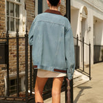 Isabelle | Kontrast-Jeansjacke Zendoo.de