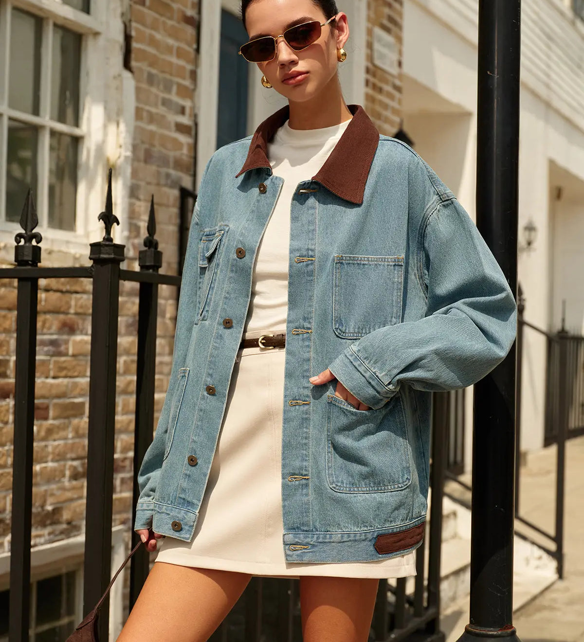 Isabelle | Kontrast-Jeansjacke Zendoo.de