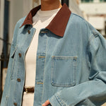 Isabelle | Kontrast-Jeansjacke Zendoo.de