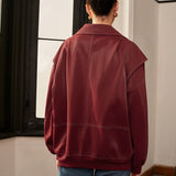 Amelie | Bordeauxrote Jacke mit sportivem Akzent