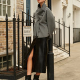 Elin |  Wollmantel mit doppelter Knopfreihe und Quasten Zendoo.de