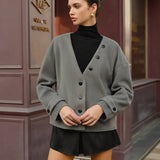 Elin |  Wollmantel mit doppelter Knopfreihe und Quasten Zendoo.de