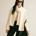 Eva | Klassischer Kurzmantel mit Schal Zendoo.de