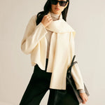 Eva | Klassischer Kurzmantel mit Schal Zendoo.de