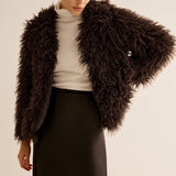 Trendige Kunstfelljacke mit Teddyfell-Optik – Kuschelig & Stylisch