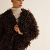 Trendige Kunstfelljacke mit Teddyfell-Optik – Kuschelig & Stylisch