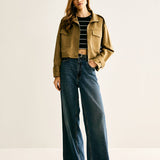 Klara | Cropped Utility Jacke – Lässig, Modern & Vielseitig