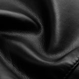 Amelia | Schwarze Kunstlederjacke mit Nieten