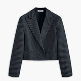 Katja | Stylisher Kurzer Gestreifter Blazer für Damen