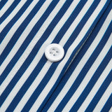 Gestreifte Damenbluse in Navy mit ausgestellten Ärmeln