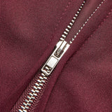 Elena | Minimalistische Jacke in Burgunderrot – Eleganz trifft Vielseitigkeit