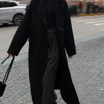 Sabby | Langer Mantel aus Tweed-Wollmischung Zendoo.de