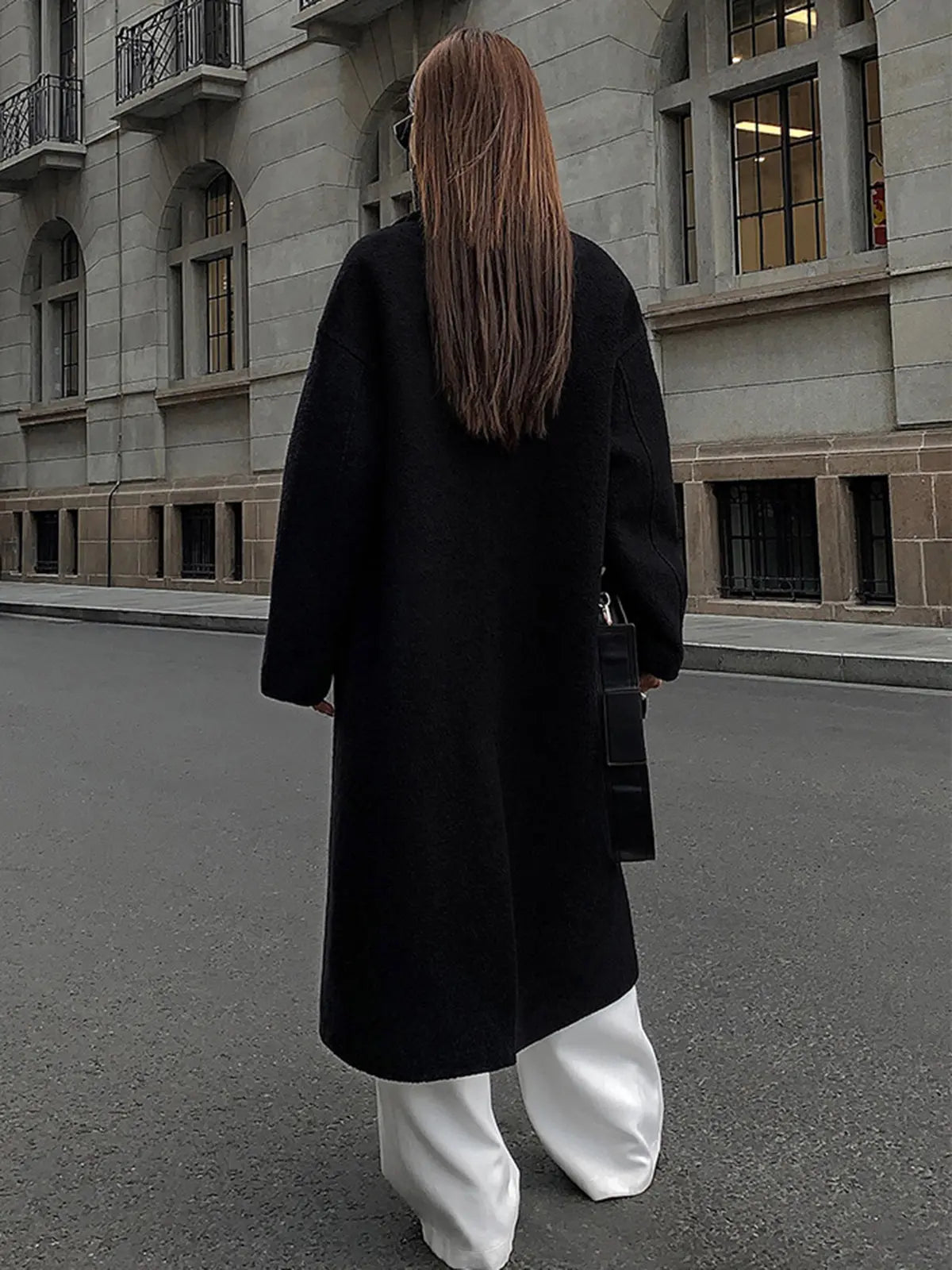 Sabby | Langer Mantel aus Tweed-Wollmischung Zendoo.de