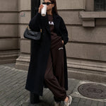 Sabby | Langer Mantel aus Tweed-Wollmischung Zendoo.de