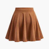 Lina | Ausgestellter Damen-Cordrock mit Knopfleiste