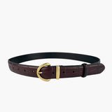 Carlotta | Leder Gürtel mit Krokodilmuster für Mädchen