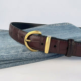 Carlotta | Leder Gürtel mit Krokodilmuster für Mädchen