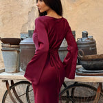 Sophie | Langärmliges Maxikleid – Fließender Schnitt für Eleganz und Komfort Zendoo.de