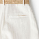 Linnen Hose mit Gürtel für Damen