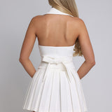 Isabelle | Elegantes Faltenrock-Set mit Blazer-Weste