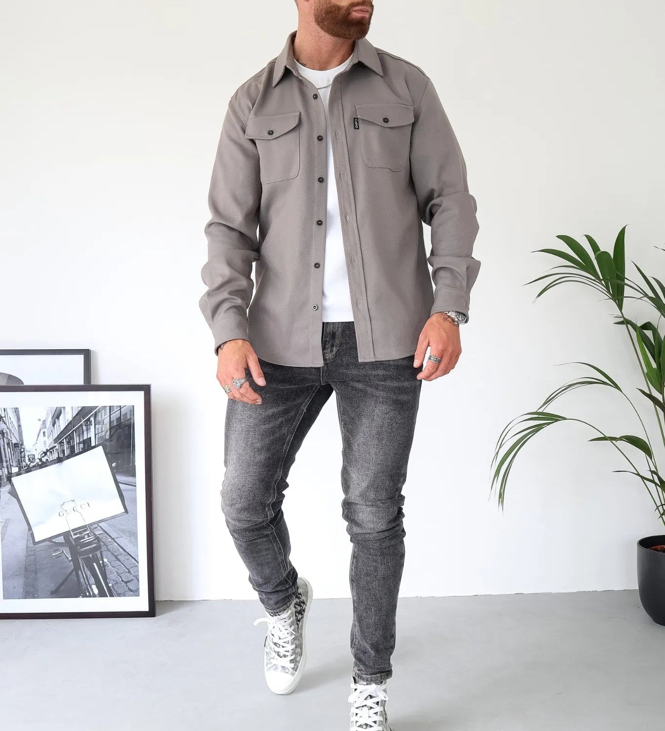 Moderne Freizeithemdjacke – Stilvolle Overshirt-Jacke für Alltag & Freizeit