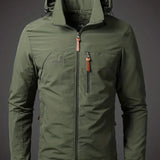 Leichte Outdoorjacke mit Kapuze und Windschutz für Alltag & Freizeit