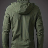 Leichte Outdoorjacke mit Kapuze und Windschutz für Alltag & Freizeit