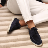 Herren Wildleder Schnürschuhe mit Mokassin-Naht