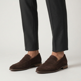 Herren Wildleder Loafer mit Penny-Riemen