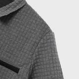 Liam | Waffelstrick-Poloshirt mit auffälliger Kontrastfarbe